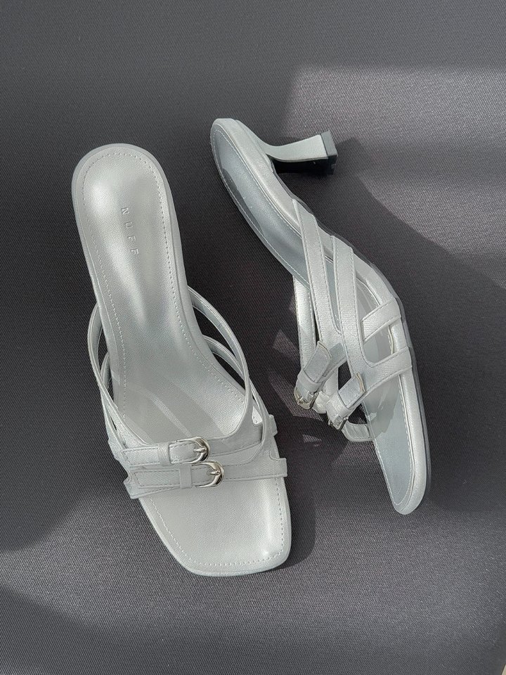Vade - Korean Women Fashion - #shopsmall - Strap Double Line Sandals Summer Slipper Mule - 12