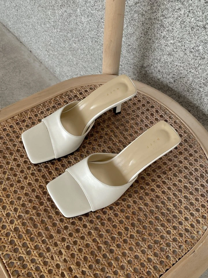 Vade - Korean Women Fashion - #shopsmall - Square Basic Soft Sandals Mule - 7