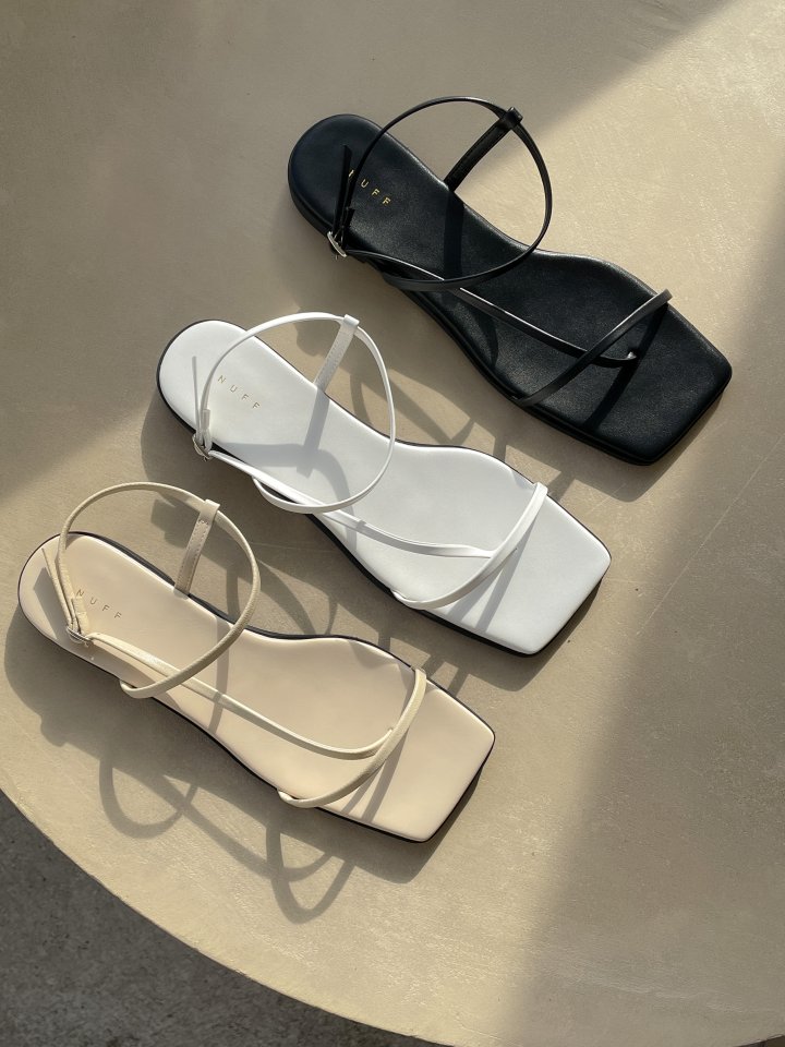 Vade - Korean Women Fashion - #shopsmall - Low Heel Square Point Flip-Flop Sandals - 5