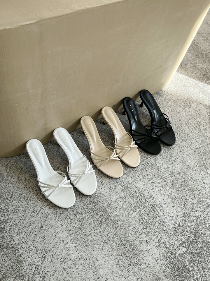 Vade - Korean Women Fashion - #shopsmall - Sandals Round Twisted Mule Heel - 3