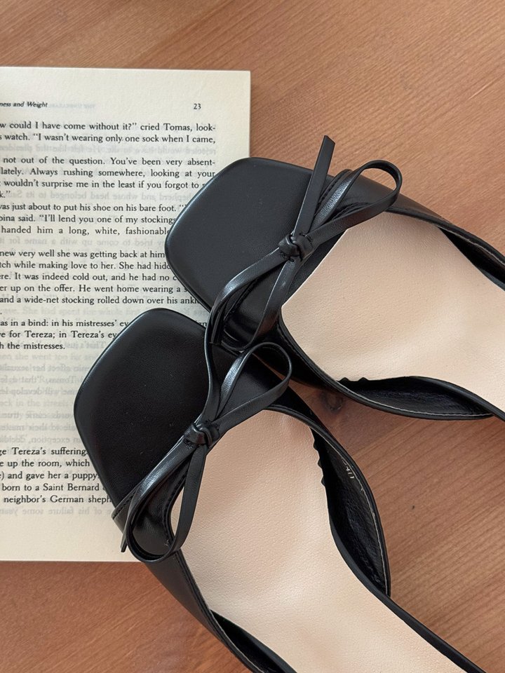 Vade - Korean Women Fashion - #shopsmall - Pastel Ribbon Mule Sandals - 11