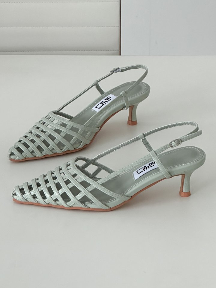 Vade - Korean Women Fashion - #shopsmall - Basic Slingback Mesh Stiletto Heels - 3