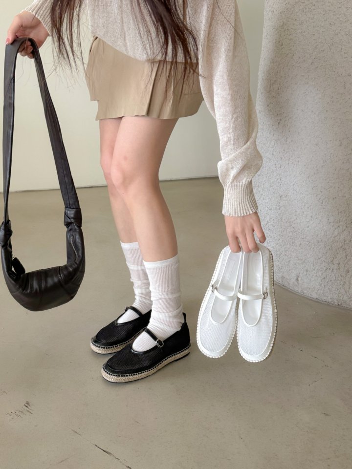 Vade - Korean Women Fashion - #thatsdarling - Mesh Mary Jane Flat