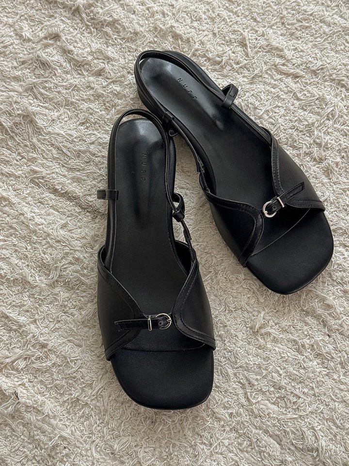 Vade - Korean Women Fashion - #thatsdarling - Slingback Sandals Low Heel - 10