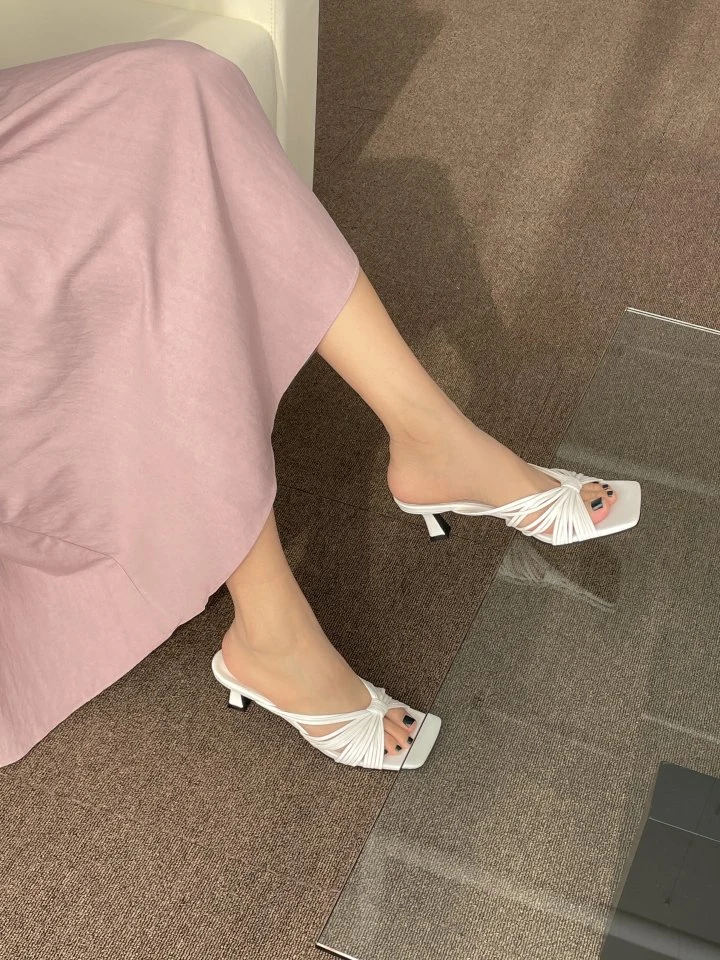 Vade - Korean Women Fashion - #thatsdarling - Twisted Sandals Mule Heel - 7