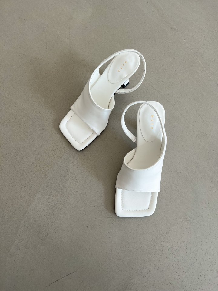 Vade - Korean Women Fashion - #thatsdarling - Square Slingback Sandals Heel - 2