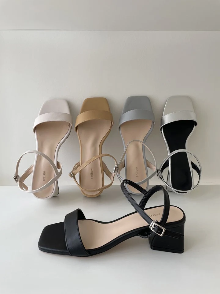 Vade - Korean Women Fashion - #thatsdarling - Square Open-toe Mary Jane