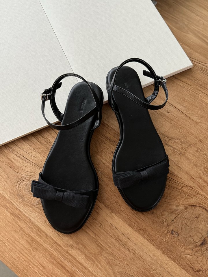 Vade - Korean Women Fashion - #thatsdarling - Ribbon Round Mary Jane Sandals - 7