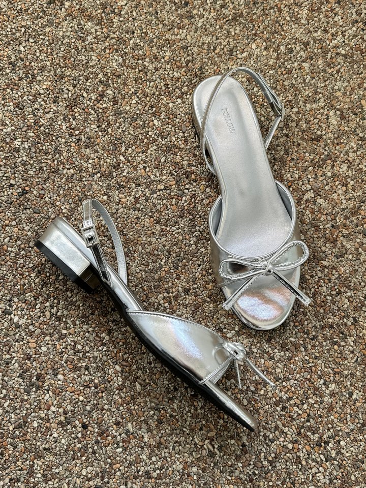 Vade - Korean Women Fashion - #thelittlethings - Ribbon Vivid Slingback Sandals - 5