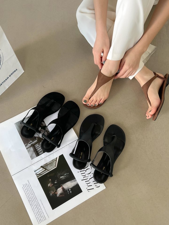 Vade - Korean Women Fashion - #thelittlethings - Square Ribbon Soft Sandals - 7