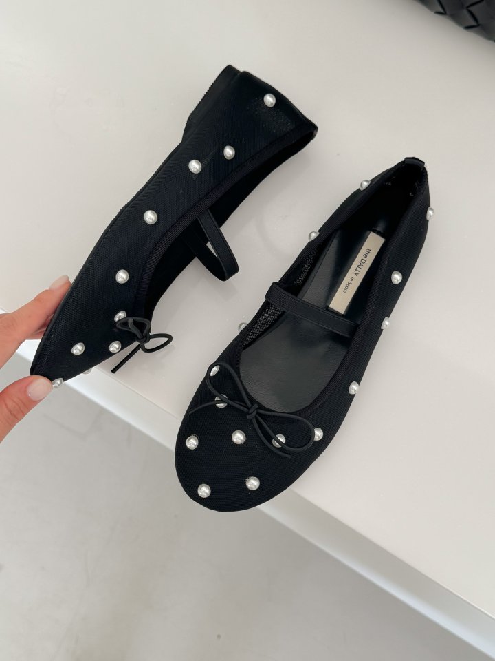 Vade - Korean Women Fashion - #thelittlethings - Round Mesh Mary Jane Flat - 5