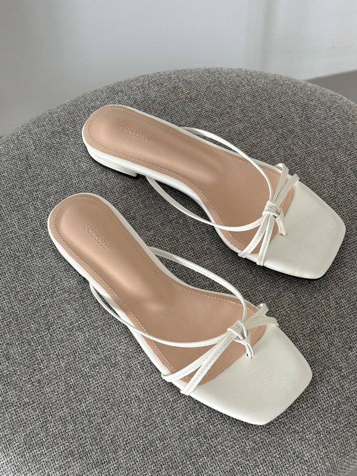 Vade - Korean Women Fashion - #thelittlethings - Slim Twisted Slipper Sandals - 6