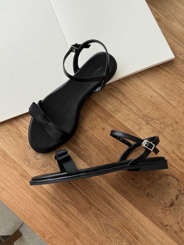 Vade - Korean Women Fashion - #thelittlethings - Ribbon Round Mary Jane Sandals - 8
