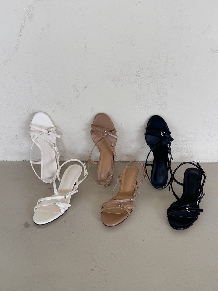 Vade - Korean Women Fashion - #vintageinspired - Velcro Strap Flip-Flop Sandals Heel