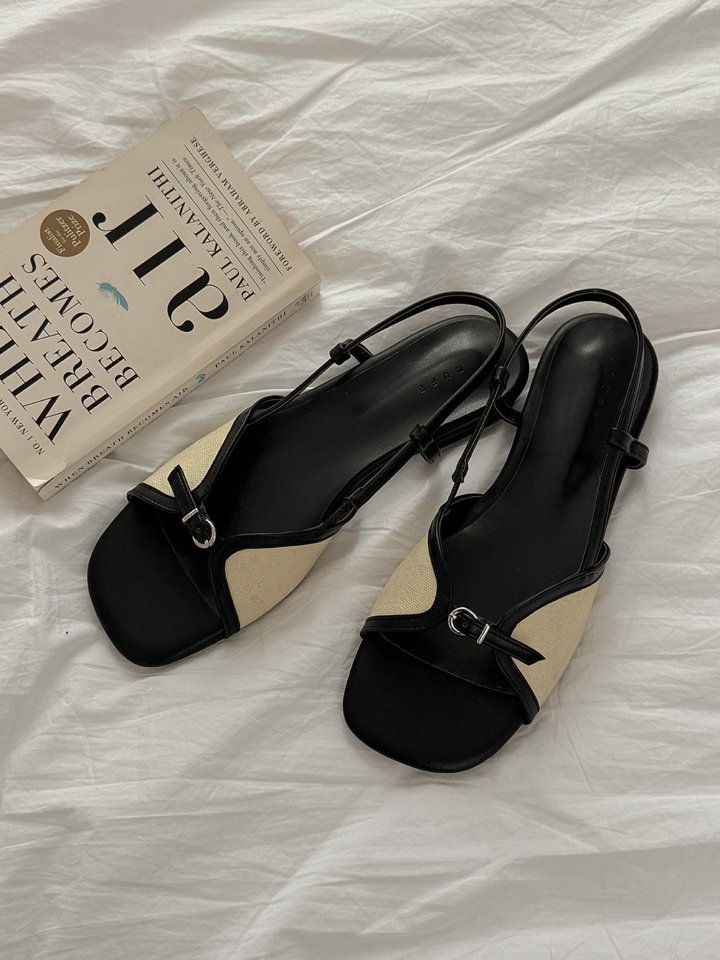 Vade - Korean Women Fashion - #womensfashion - Slingback Sandals Low Heel - 4