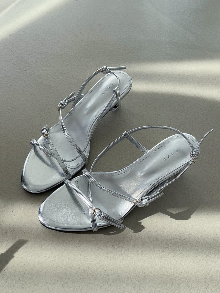 Vade - Korean Women Fashion - #vintageinspired - Round 5cm Slingback Sandals Heel - 2