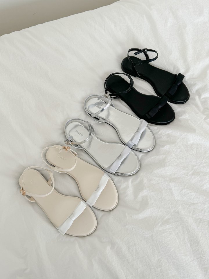 Vade - Korean Women Fashion - #vintageinspired - Ribbon Round Mary Jane Sandals