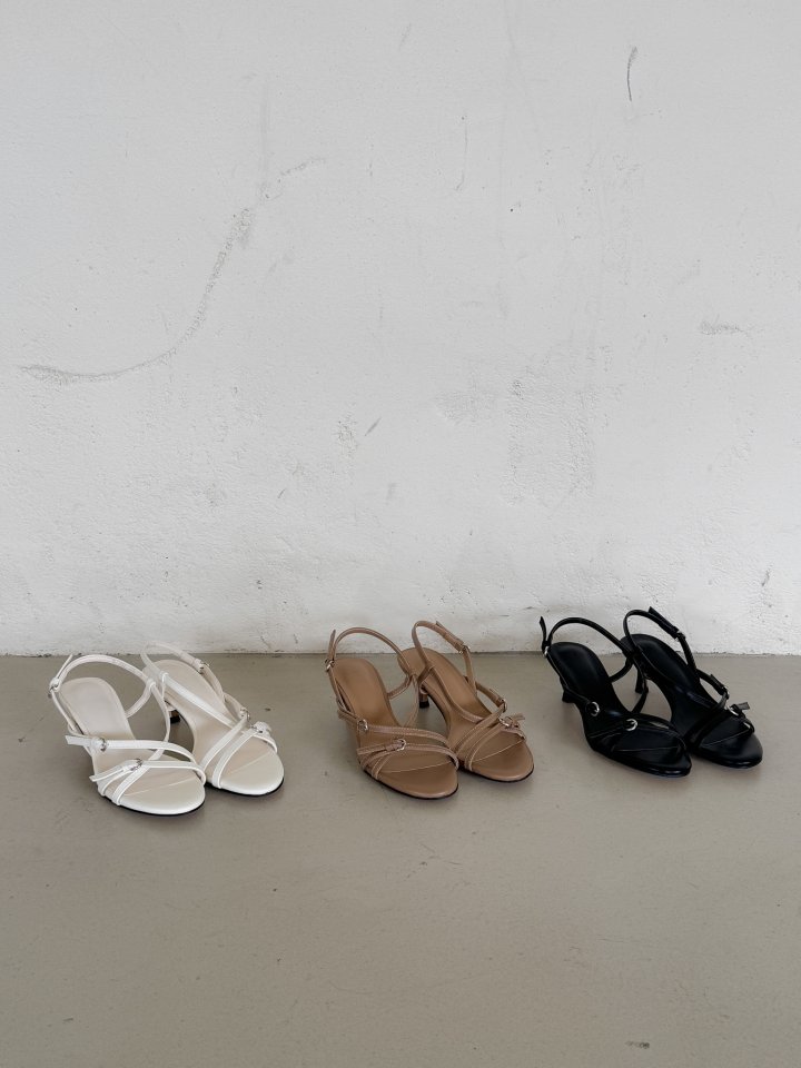 Vade - Korean Women Fashion - #vintagekidsstyle - Velcro Strap Flip-Flop Sandals Heel - 2