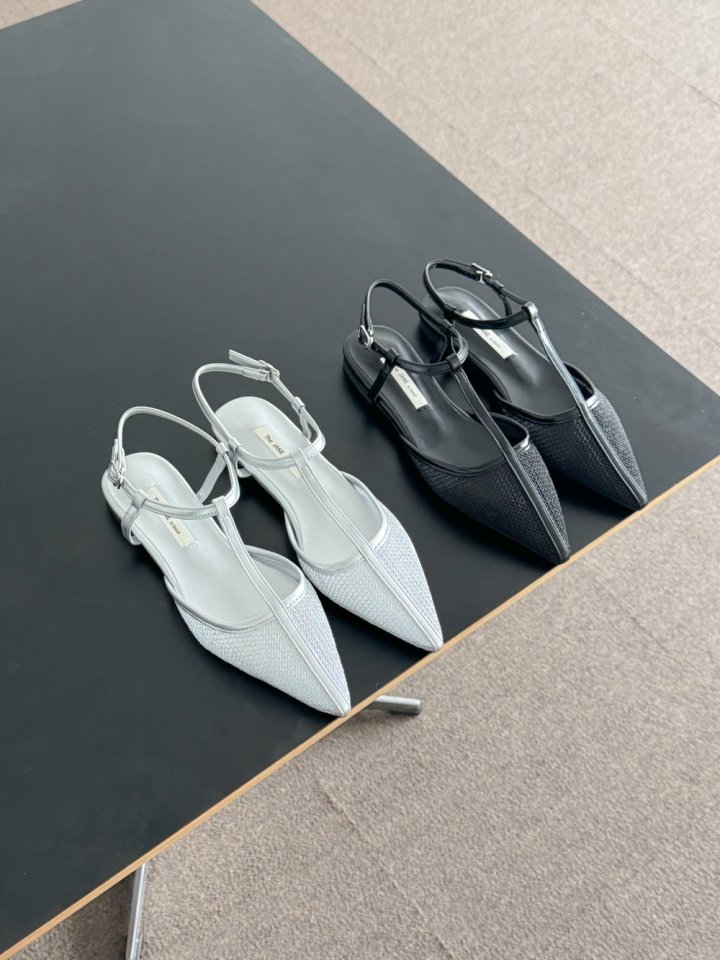 Vade - Korean Women Fashion - #vintagekidsstyle - Stiletto Gladiator Strap Flats - 2