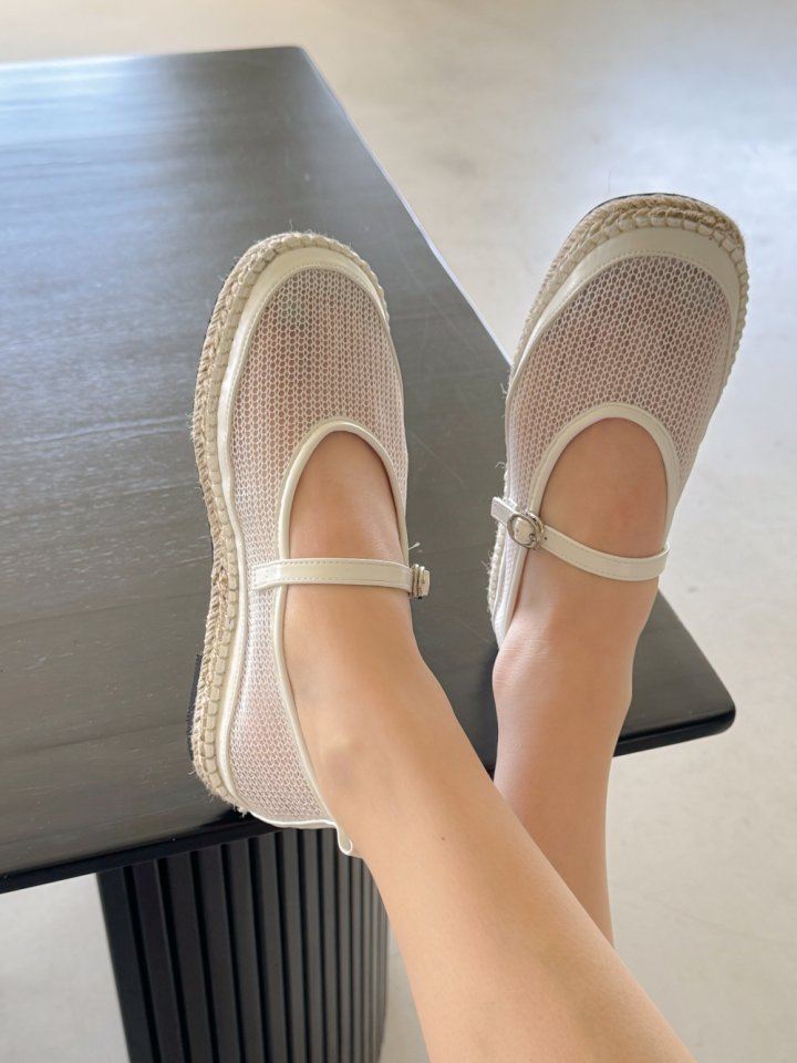 Vade - Korean Women Fashion - #womensfashion - Mesh Mary Jane Flat - 10