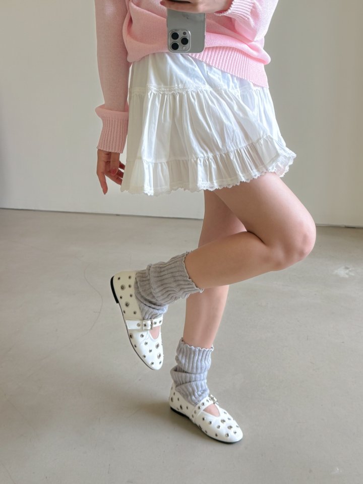Vade - Korean Women Fashion - #womensfashion - Basic Mary Jane Funky Strap Flat - 12