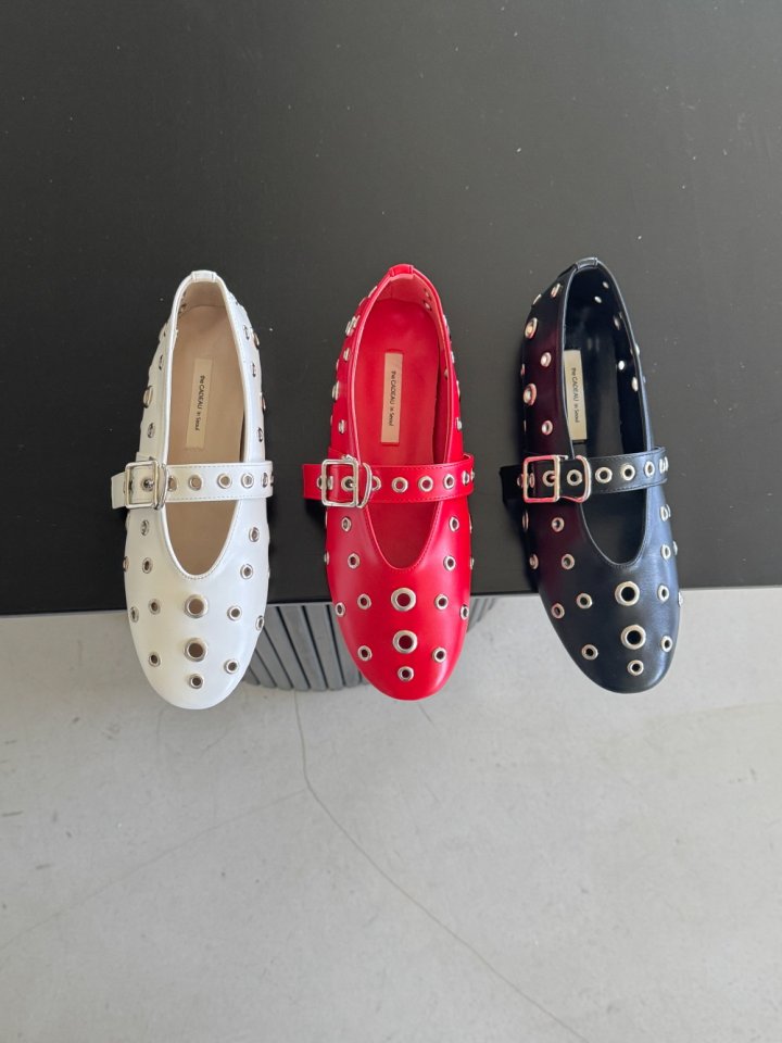 Vade - Korean Women Fashion - #momslook - Basic Mary Jane Funky Strap Flat - 4