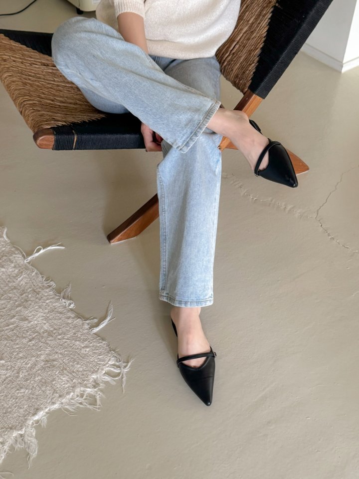 Vade - Korean Women Fashion - #womensfashion - Stiletto Strap Flat - 3