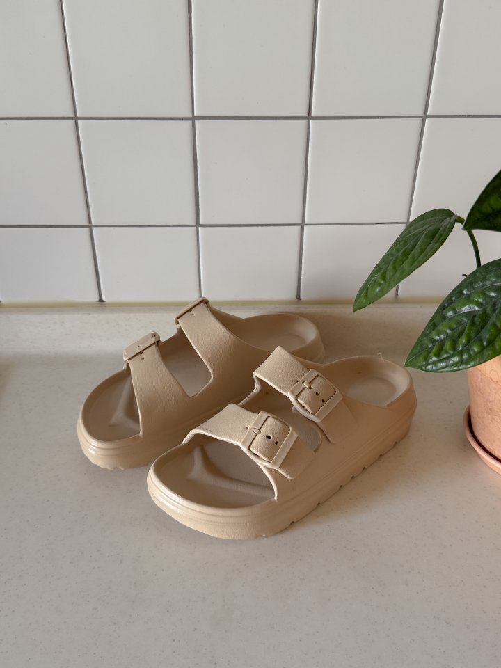 Vade - Korean Women Fashion - #womensfashion - Buckle Birkenstock Style EVA Slipper - 3