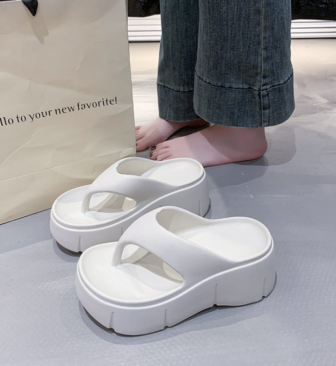 Vade - Korean Women Fashion - #momslook - Platform Flip-Flop Sandals EVA Slipper - 4