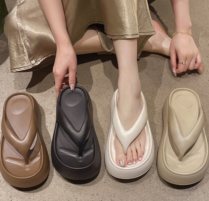 Vade - Korean Women Fashion - #womensfashion - Basic Platform EVA Slipper - 3