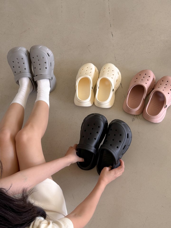 Vade - Korean Women Fashion - #womensfashion - Summer Sandals EVA Basic Crocs Slipper - 12