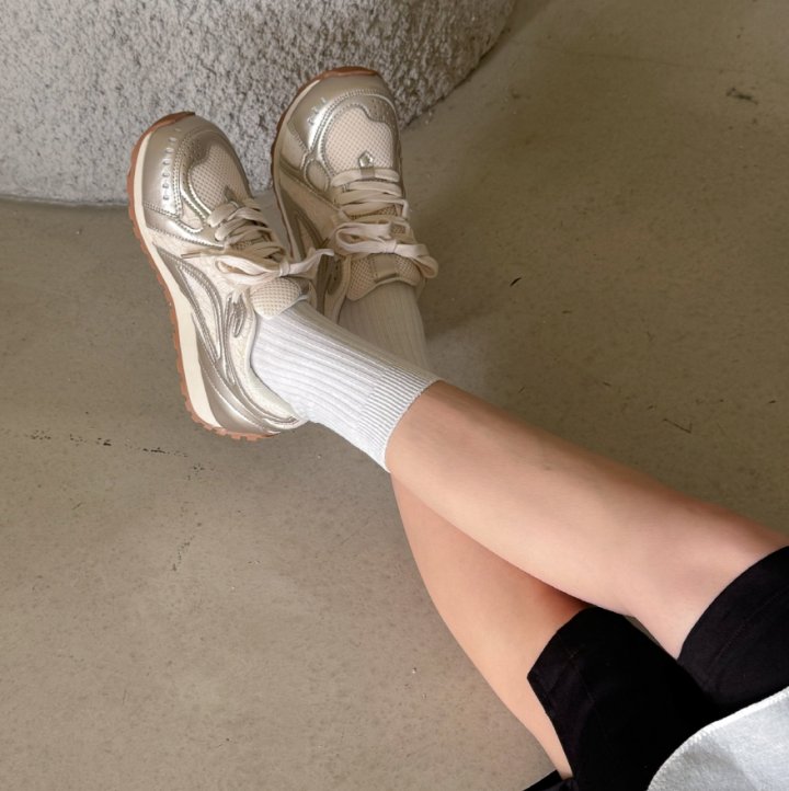 Vade - Korean Women Fashion - #womensfashion - Basic Sneakers Mesh - 8