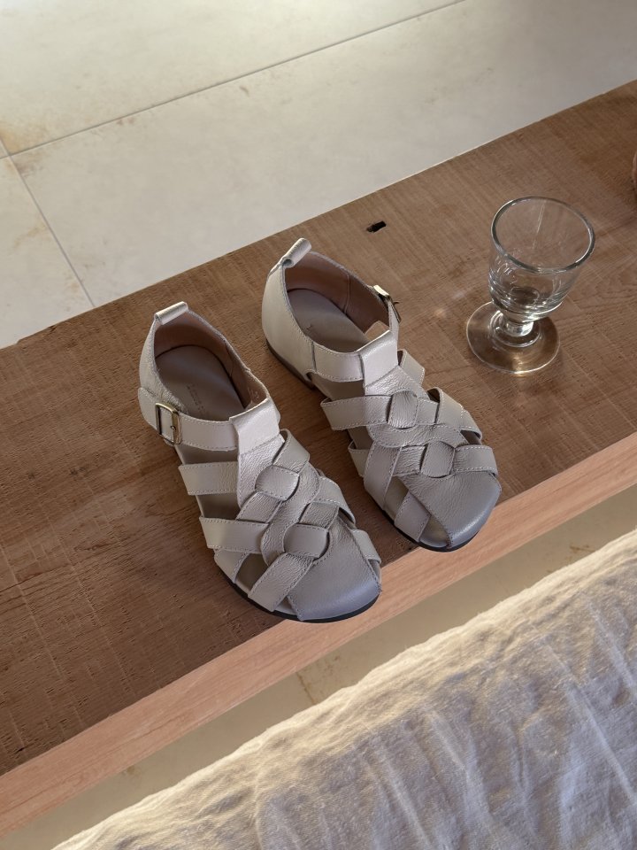 Vade - Korean Women Fashion - #womensfashion - Leather Medusa Sandals - 10