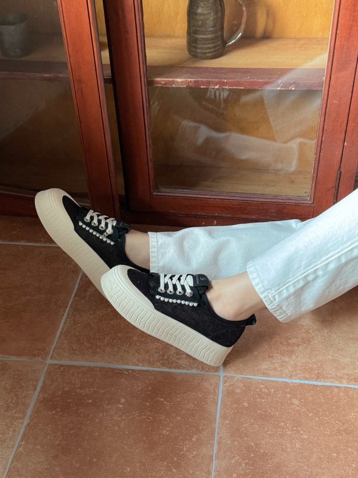 Vade - Korean Women Fashion - #womensfashion - Pearl Sneakers - 6