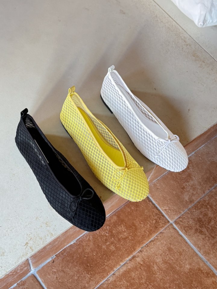 Vade - Korean Women Fashion - #womensfashion - Basic Mesh Flat