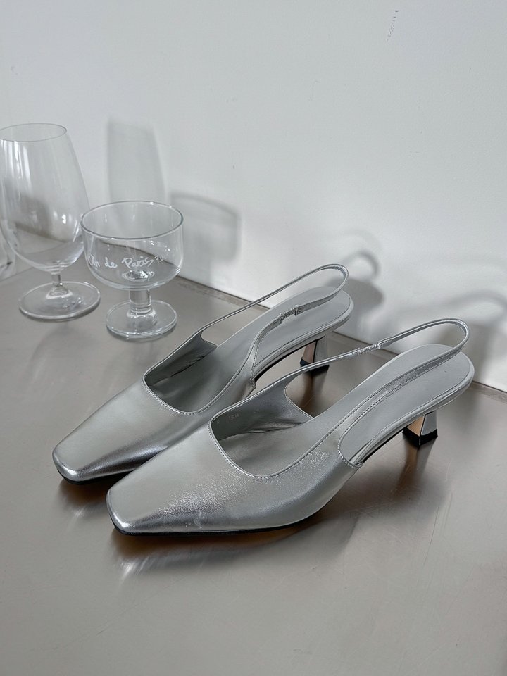 Vade - Korean Women Fashion - #womensfashion - Square Slingback Sandals - 6