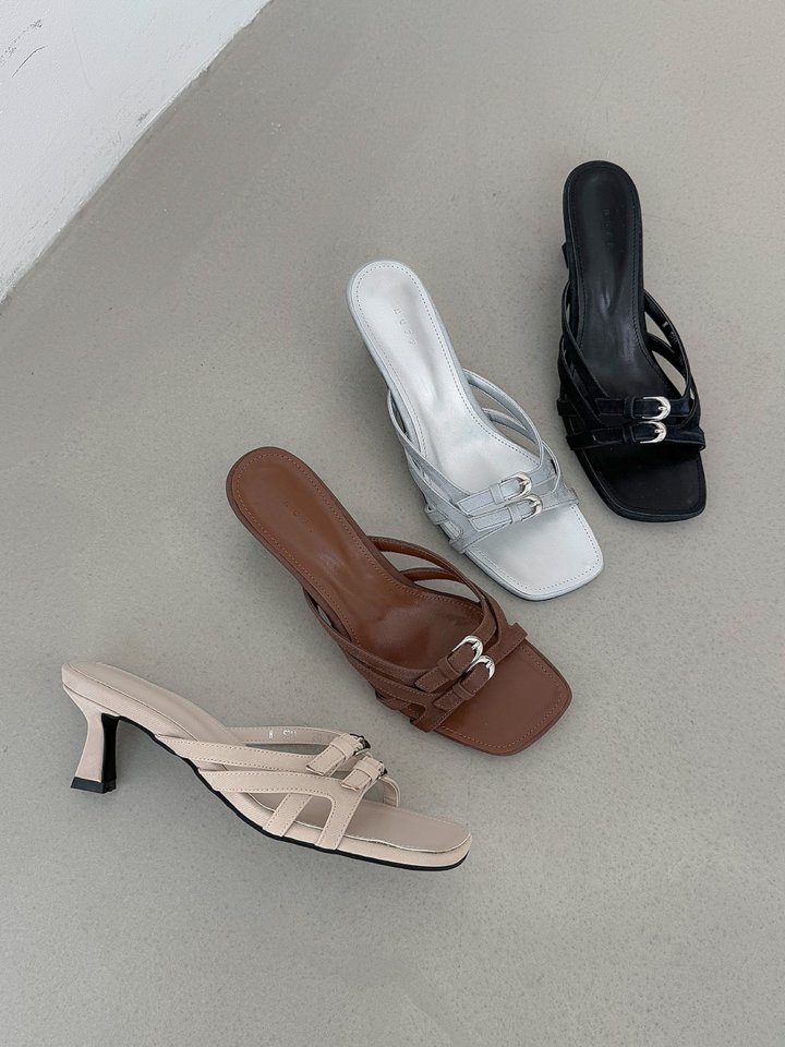 Vade - Korean Women Fashion - #womensfashion - Strap Double Line Sandals Summer Slipper Mule - 6