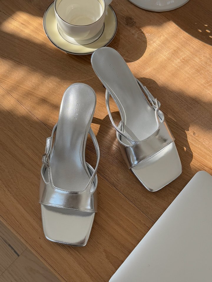 Vade - Korean Women Fashion - #womensfashion - Buckle Strap Mule Sandals - 2