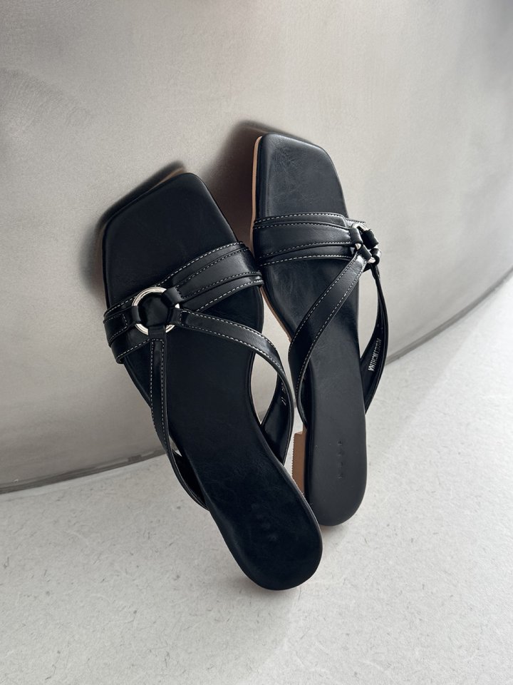 Vade - Korean Women Fashion - #womensfashion - Strap Buckle Slipper - 5