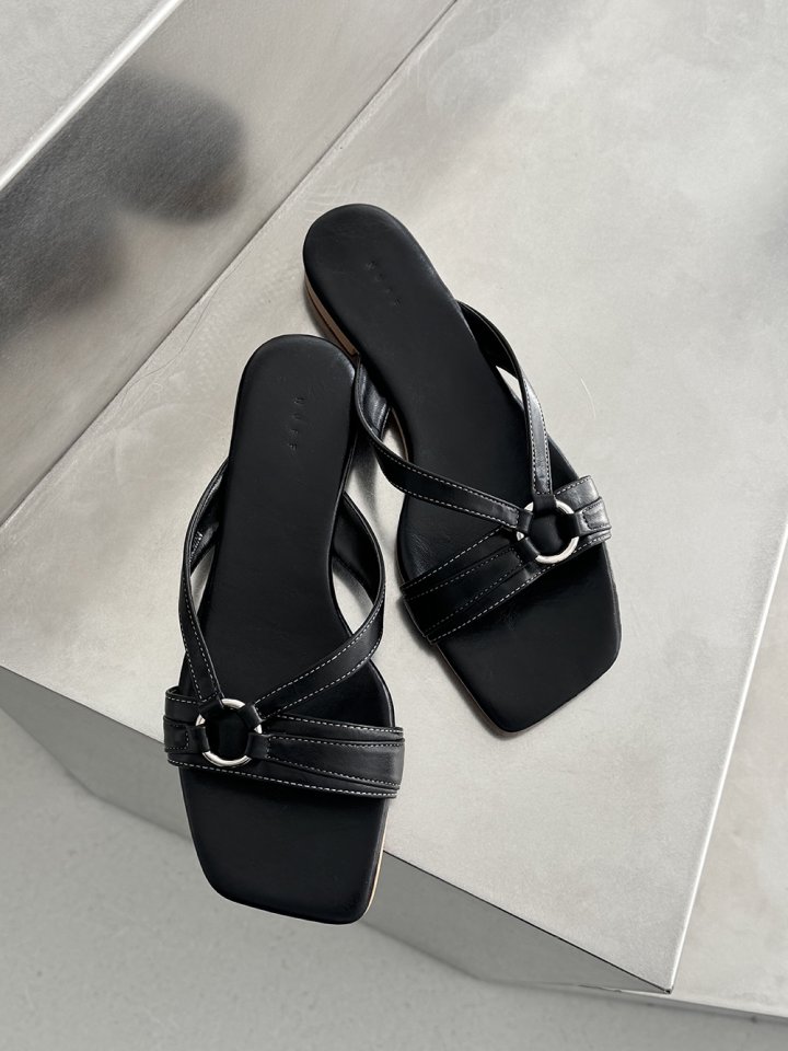 Vade - Korean Women Fashion - #womensfashion - Strap Buckle Slipper - 7