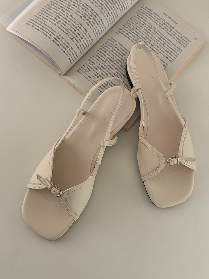 Vade - Korean Women Fashion - #womensfashion - Slingback Sandals Low Heel - 3