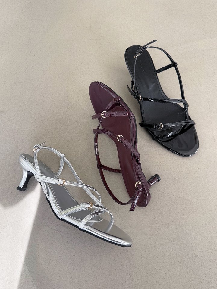 Vade - Korean Women Fashion - #womensfashion - Round 5cm Slingback Sandals Heel