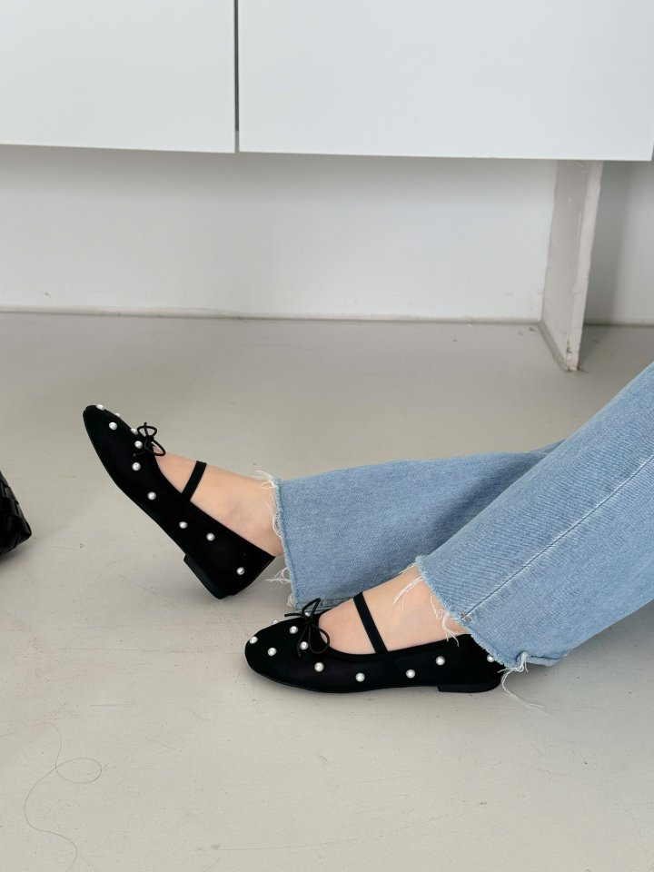 Vade - Korean Women Fashion - #womensfashion - Round Mesh Mary Jane Flat - 11