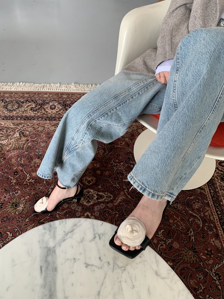 Vade - Korean Women Fashion - #womensfashion - Flower Sandals Heel - 11