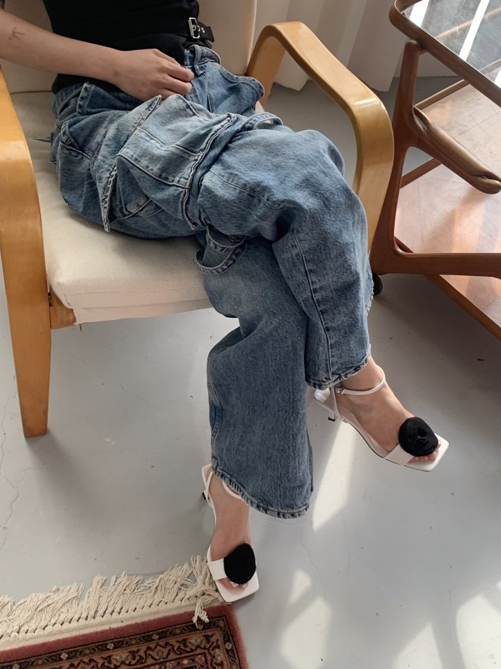 Vade - Korean Women Fashion - #womensfashion - Flower Sandals Heel - 7