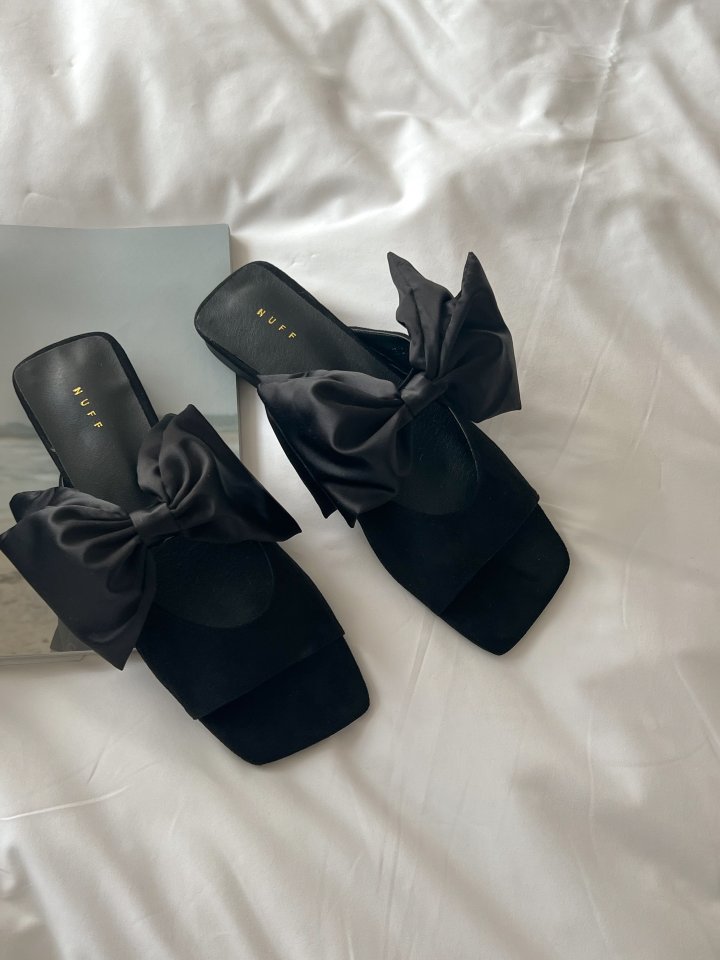 Vade - Korean Women Fashion - #womensfashion - Ribbon Square Strap Sandals - 6