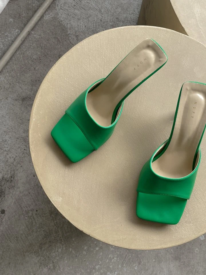 Vade - Korean Women Fashion - #womensfashion - Square Basic Soft Sandals Mule - 11
