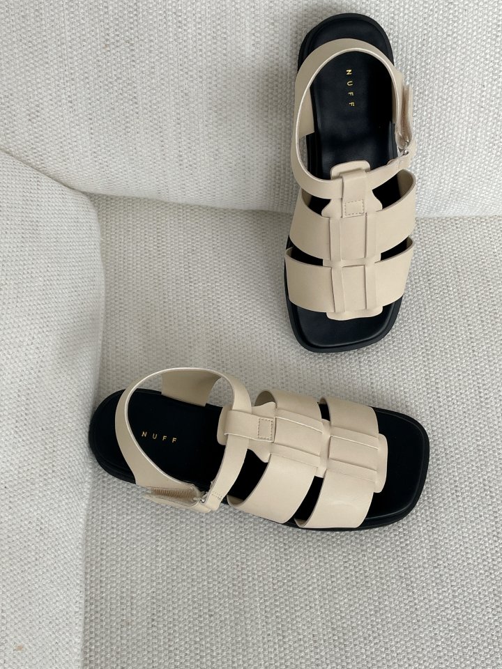 Vade - Korean Women Fashion - #womensfashion - Square Open-Toe Sandals - 7