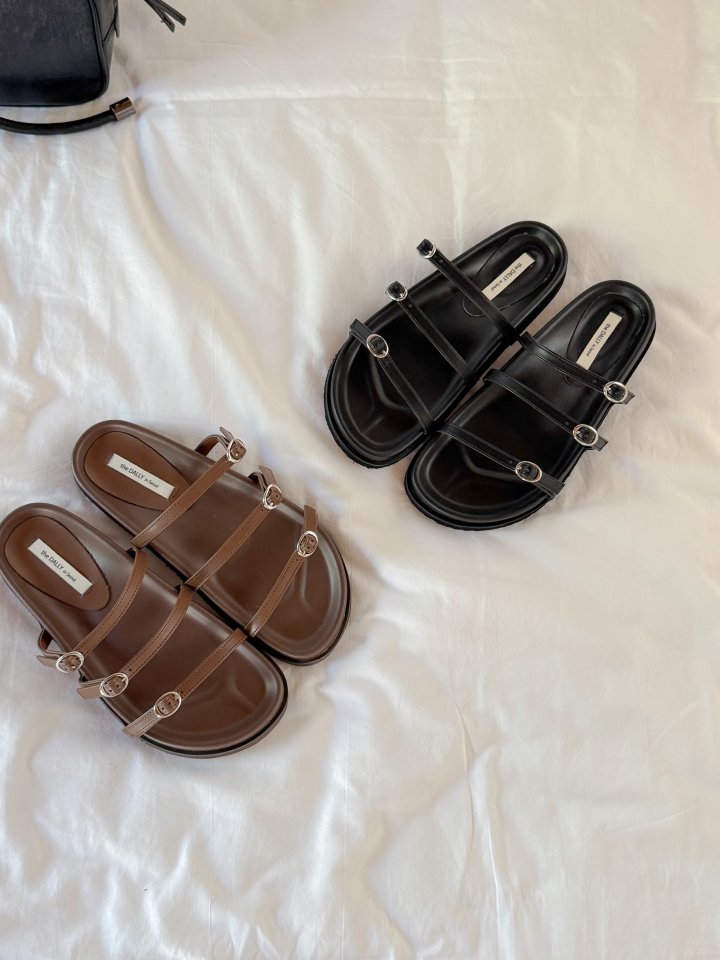 Vade - Korean Women Fashion - #womensfashion - Strap Buckle Sandals Birkenstock Slipper - 2