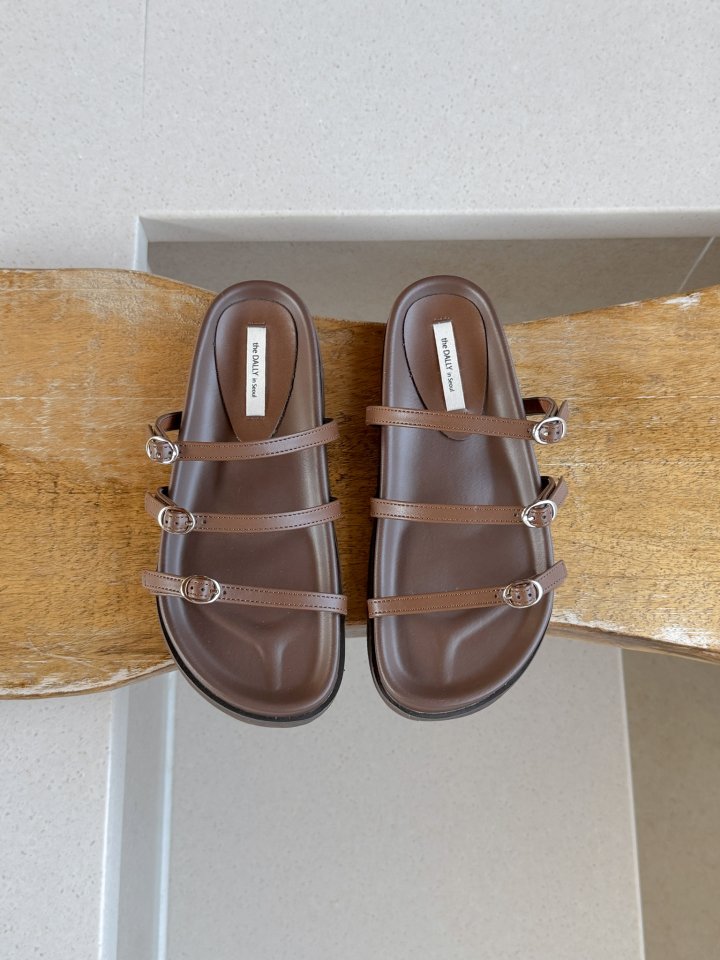 Vade - Korean Women Fashion - #momslook - Strap Buckle Sandals Birkenstock Slipper - 4